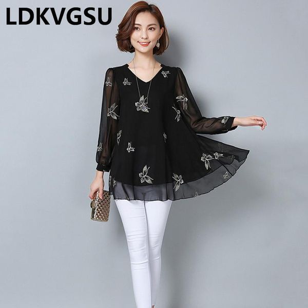 women's blouses & shirts loose large size 6xl chiffon shirt 2021 spring autumn long sleeve fashion v-neck femle pullover blouse is852, White
women's blouses & shirts loose large size 6xl chiffon shirt 2021 spring autumn long sleeve fashion v-neck femle pullover blouse is852, White