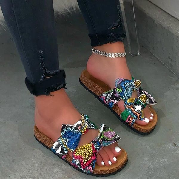 women shoes 2021 summer women's flip-flops snake print flat open toe sandals casual bow non-slip beach shoe slippers, Black
women shoes 2021 summer women's flip-flops snake print flat open toe sandals casual bow non-slip beach shoe slippers, Black
