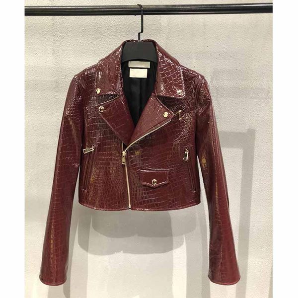 women's jackets cosmicchic 2021 autumn zipper motorcycle real leather jacket women crocodile-pattern sheepskin casual gothic biker-coat, Black;brown
women's jackets cosmicchic 2021 autumn zipper motorcycle real leather jacket women crocodile-pattern sheepskin casual gothic biker-coat, Black;brown