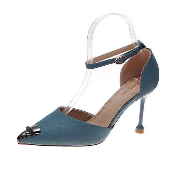 dress shoes brand sandals women's summer fashion pointy and versatile word with fairy wind stiletto high heels, Black
dress shoes brand sandals women's summer fashion pointy and versatile word with fairy wind stiletto high heels, Black