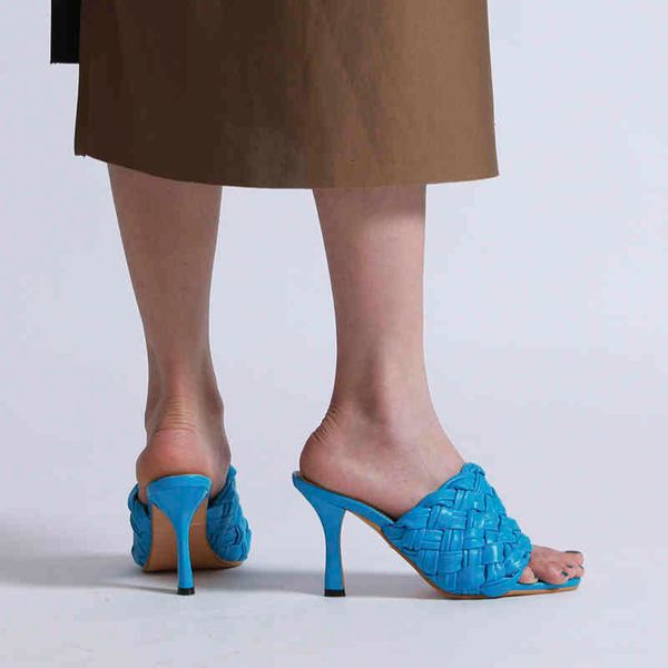 sandals arrival summer women slides open toe weave high heel slippers trendy design outdoor blue black vttz
sandals arrival summer women slides open toe weave high heel slippers trendy design outdoor blue black vttz