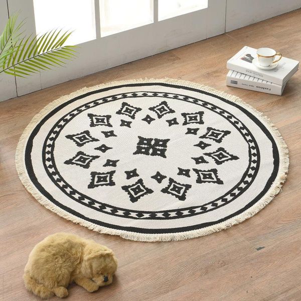 carpets 90cm handmade woven round tassel prayer gym mat non-slip area rugs bedside sport beach carpet
carpets 90cm handmade woven round tassel prayer gym mat non-slip area rugs bedside sport beach carpet