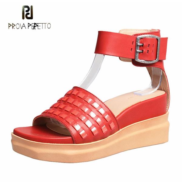 prova perfetto genuine leahter ankle strap gladiator sandals women thick bottom wedge platform high heels fashion casual shoes, Black
prova perfetto genuine leahter ankle strap gladiator sandals women thick bottom wedge platform high heels fashion casual shoes, Black