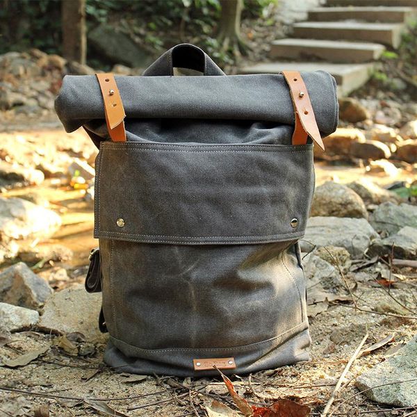 backpack handmade leather canvas men's backpacks school bag travel rucksack, brown leather, backpacks,large
backpack handmade leather canvas men's backpacks school bag travel rucksack, brown leather, backpacks,large