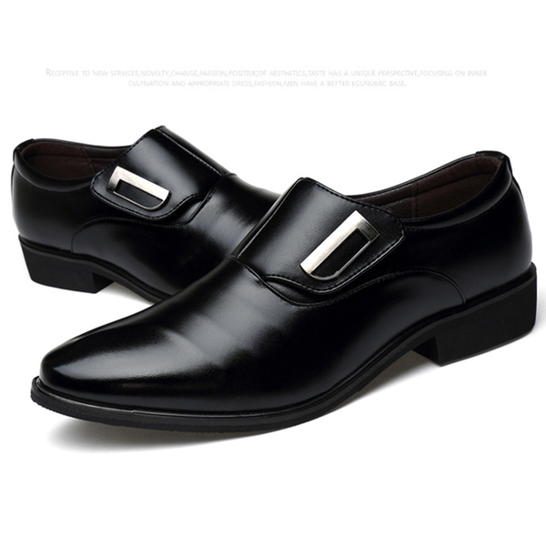 male dress shoes fashional men business breathable cow leather square round toe casual shoe, Black
male dress shoes fashional men business breathable cow leather square round toe casual shoe, Black