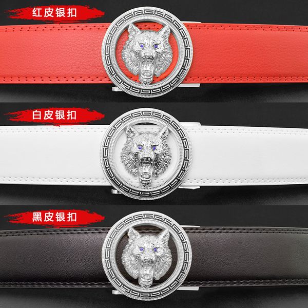 luxury brand belt wolf head belt men's leather domineering korean fashion casual personality young people's suit trouser, Black;brown
luxury brand belt wolf head belt men's leather domineering korean fashion casual personality young people's suit trouser, Black;brown