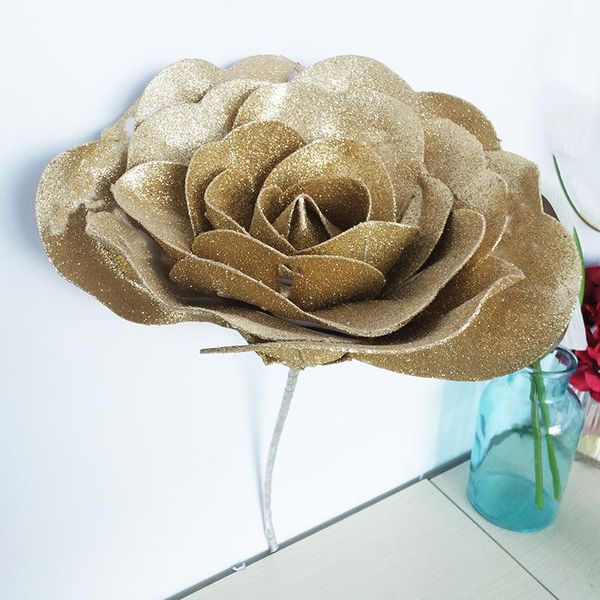 decorative flowers & wreaths large rose brilliant glitter powder foam flower christmas decoration fake wedding stage background road lead la
decorative flowers & wreaths large rose brilliant glitter powder foam flower christmas decoration fake wedding stage background road lead la