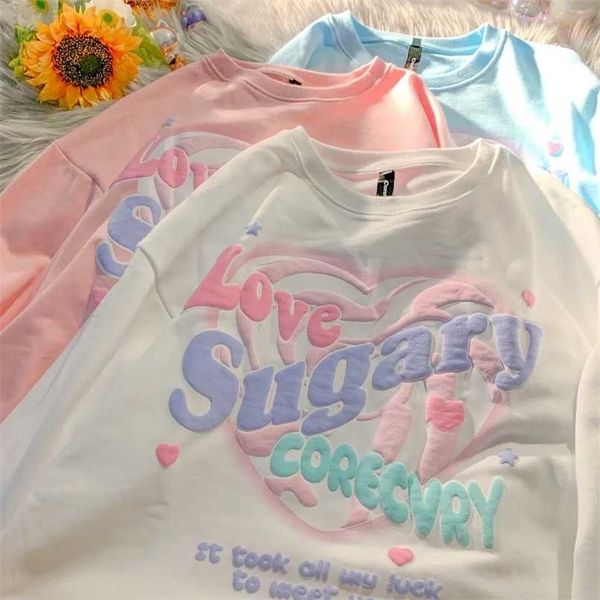 oversized hoodies harajuku lovely crewneck sweatshirt women letter printing pullover cute loose long sleeve for girls teens 211104, Black
oversized hoodies harajuku lovely crewneck sweatshirt women letter printing pullover cute loose long sleeve for girls teens 211104, Black
