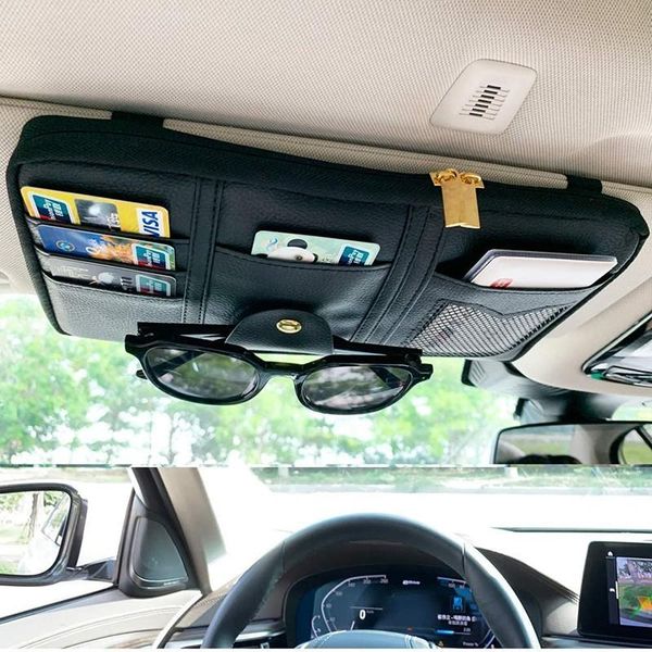 car organizer sun visor storage bag clip sunglasses holder card ticket pouch assessoires
car organizer sun visor storage bag clip sunglasses holder card ticket pouch assessoires
