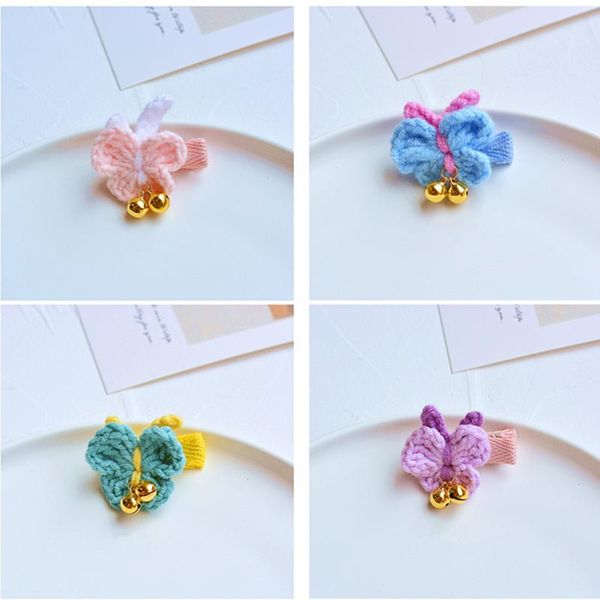 hair accessories 8pcs/lot girls handmade wool knitted butterfly clip children hairpin cartoon animal bell headwear, Slivery;white
hair accessories 8pcs/lot girls handmade wool knitted butterfly clip children hairpin cartoon animal bell headwear, Slivery;white