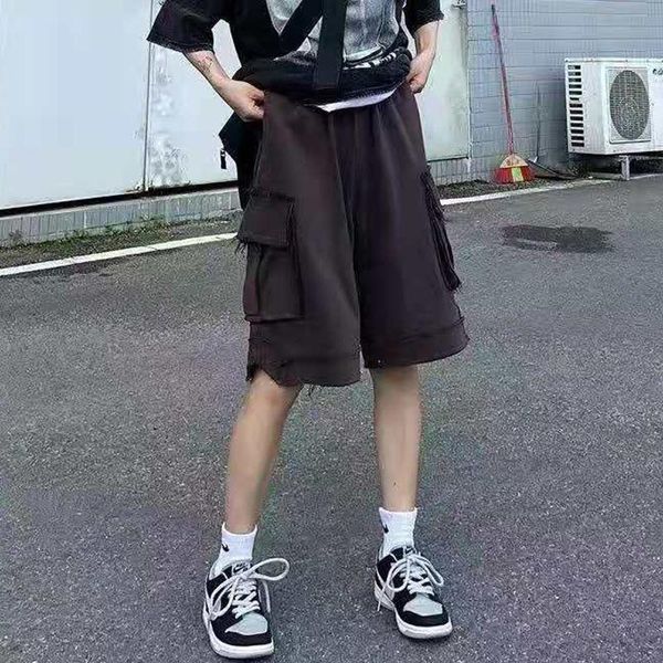 side pockets elastic waist casual shorts mens and womens straight retro oversize summer short loose hip hop five ppint pants men's, White;black
side pockets elastic waist casual shorts mens and womens straight retro oversize summer short loose hip hop five ppint pants men's, White;black