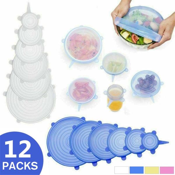 food savers & storage containers 12pcs/set silicone seal cover stretch lids reusable bowl wraps fresh keeping film kitchen accessories
food savers & storage containers 12pcs/set silicone seal cover stretch lids reusable bowl wraps fresh keeping film kitchen accessories