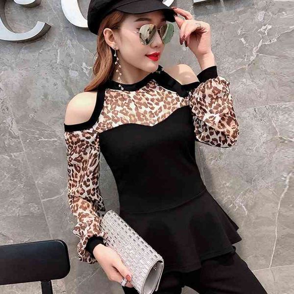 women's blouses & shirts off shoulder leopard blouse womon patchwork pullover chiffon shirt spring autumn women lantern sleev, White
women's blouses & shirts off shoulder leopard blouse womon patchwork pullover chiffon shirt spring autumn women lantern sleev, White