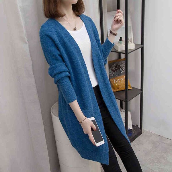 sweaters women long cardigan autumn winter sleeve loose knitted cardigans streetwear womens knit sweater coat, White;black
sweaters women long cardigan autumn winter sleeve loose knitted cardigans streetwear womens knit sweater coat, White;black