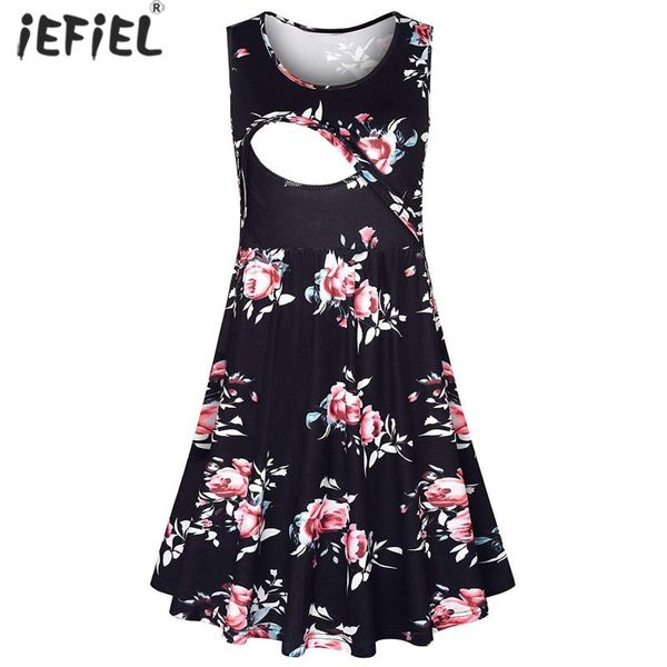 summer pregnant women dress maternity clothes sleeveless floral tunic breastfeeding pregnancy nursing dresses, White
summer pregnant women dress maternity clothes sleeveless floral tunic breastfeeding pregnancy nursing dresses, White