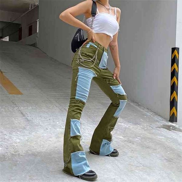 weekeep streetwear tassel patchwork jeans high waist slim women casual fashion straight trousers 90s vintage denim pants capris, Blue
weekeep streetwear tassel patchwork jeans high waist slim women casual fashion straight trousers 90s vintage denim pants capris, Blue