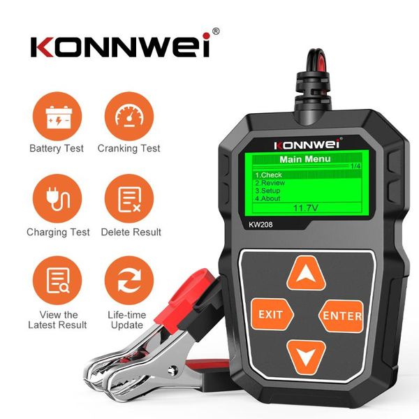 code readers & scan tools konnwei kw208 battery tester car digital 12v 100-2000cca cranking charging system test tool automotive capacity
code readers & scan tools konnwei kw208 battery tester car digital 12v 100-2000cca cranking charging system test tool automotive capacity