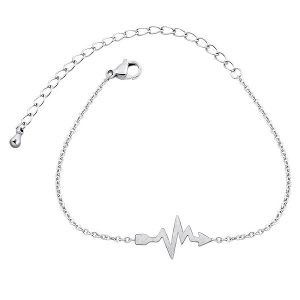 link, chain stainless steel heartbeat ecg bracelets for women nurses link pulseras hombre mujer charm bracelet femme wholesale, Black
link, chain stainless steel heartbeat ecg bracelets for women nurses link pulseras hombre mujer charm bracelet femme wholesale, Black