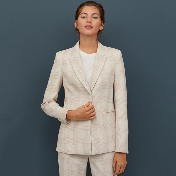women fashion plaid casual office wear suit blazers single breasted coat long sleeve notched collar ropa mujer women's suits &, White;black
women fashion plaid casual office wear suit blazers single breasted coat long sleeve notched collar ropa mujer women's suits &, White;black