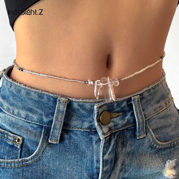 ingesight.z natural transparent crystal column harness belly chain boho multi layered seed beaded waist chain body jewelry p0811, Silver
ingesight.z natural transparent crystal column harness belly chain boho multi layered seed beaded waist chain body jewelry p0811, Silver