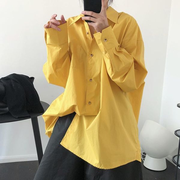 women's blouses & shirts 2021 spring cotton full sleeve oversize blouse office lady elegant shirt autumn vintage korean bf style loose, White
women's blouses & shirts 2021 spring cotton full sleeve oversize blouse office lady elegant shirt autumn vintage korean bf style loose, White