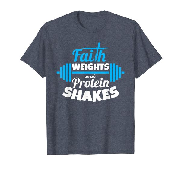 Faith weights And Protein Shakes Bodybuilder Christian Shirt, Mainly pictures 
Faith weights And Protein Shakes Bodybuilder Christian Shirt, Mainly pictures