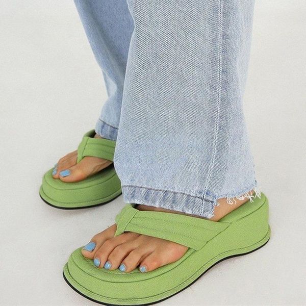 slippers summer women fashion flip flops platform shoes faux suede soft sole female outside beach open toe slides plus size, Black
slippers summer women fashion flip flops platform shoes faux suede soft sole female outside beach open toe slides plus size, Black