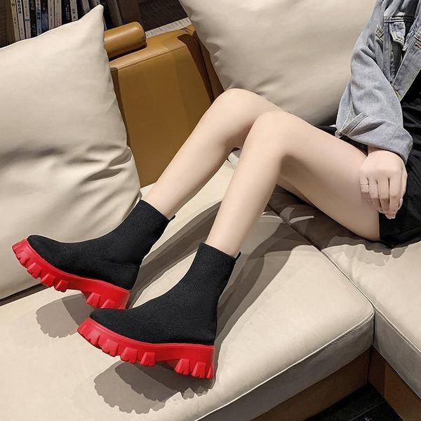 boots autumn winter couple socks shoes women thick-soled casual large size net red knitted short botas de mujer 2021, Black
boots autumn winter couple socks shoes women thick-soled casual large size net red knitted short botas de mujer 2021, Black