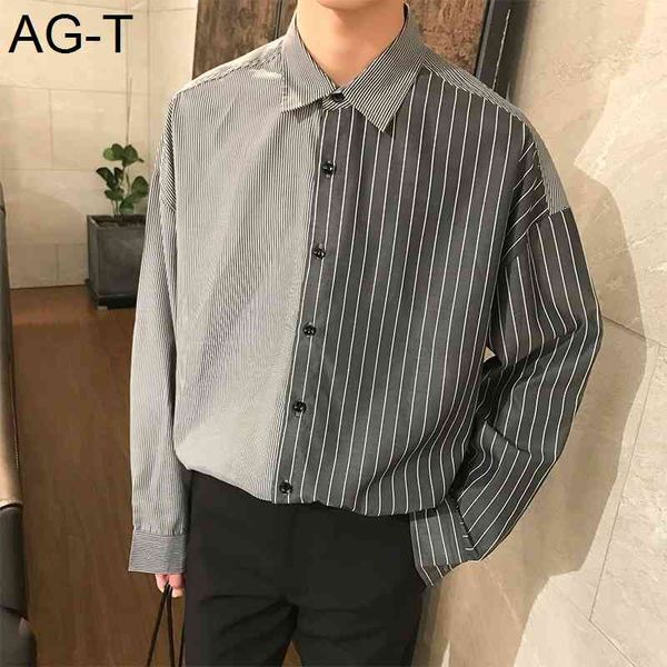 spring summer new korean men fashion tide loose matching blue/black vertical stripe long sleeve casual shirt homme -xl, White;black
spring summer new korean men fashion tide loose matching blue/black vertical stripe long sleeve casual shirt homme -xl, White;black