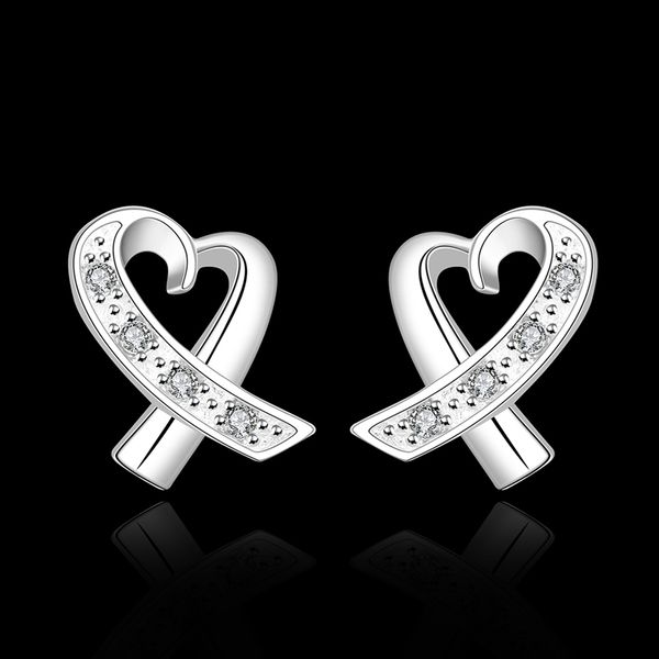 sterling silver heart cz zircon stud earrings women wedding jewelry, Golden;silver
sterling silver heart cz zircon stud earrings women wedding jewelry, Golden;silver