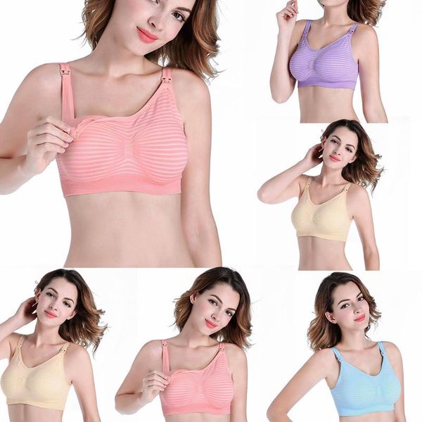 maternity intimates arloneet ladies bras women no steel ring bra intimate button stripe lactation bra; for feeding;, White
maternity intimates arloneet ladies bras women no steel ring bra intimate button stripe lactation bra; for feeding;, White