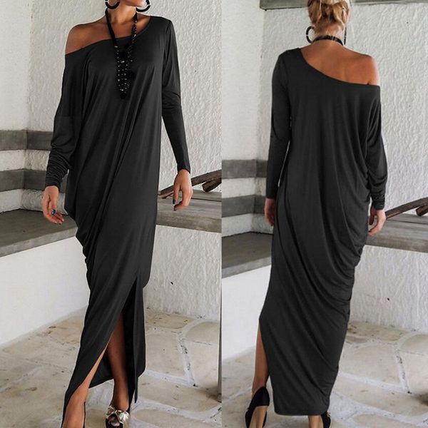casual dresses summer dress muslim women loose asymmetric neck strapless black long elegant robe femme midi vestido de mujer w1041, Black;gray
casual dresses summer dress muslim women loose asymmetric neck strapless black long elegant robe femme midi vestido de mujer w1041, Black;gray