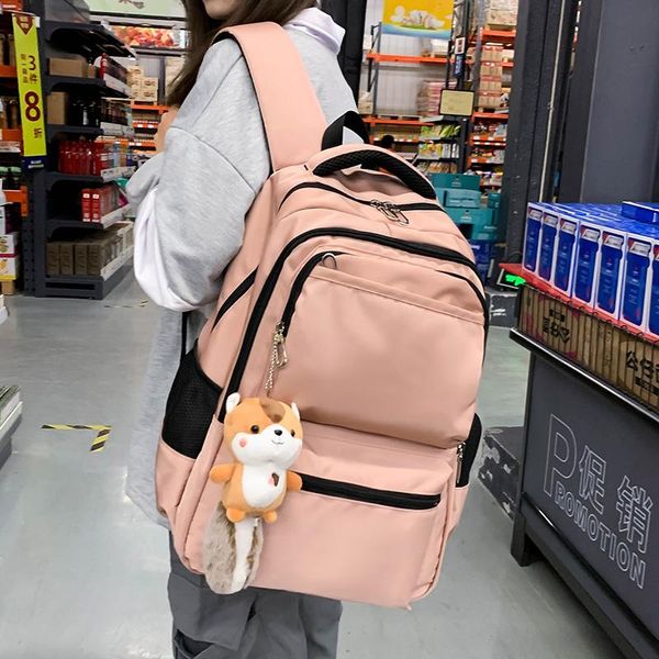 backpack waterproof nylon 2021 fashion trend solid color lapcampus school bag black travel sac a dos
backpack waterproof nylon 2021 fashion trend solid color lapcampus school bag black travel sac a dos