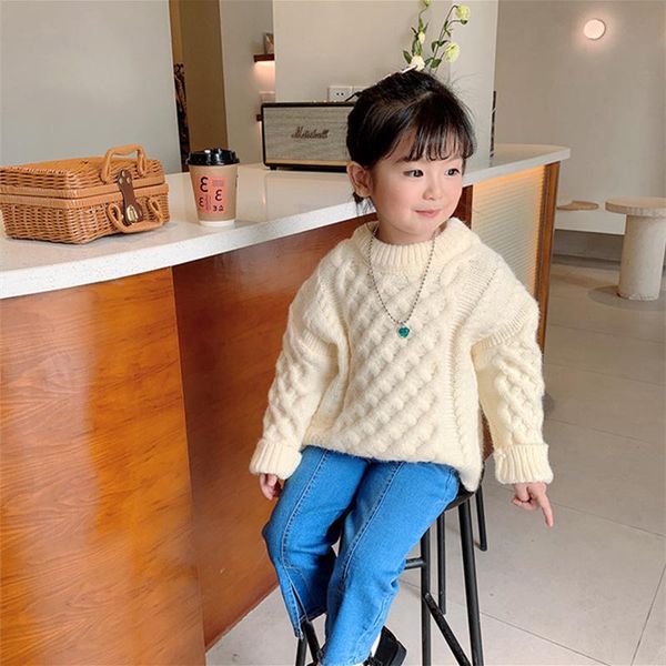 pullover girls sweater wool coat thicken velvet 2022 white warm winter autumn knitting jacket children's clothing, Blue
pullover girls sweater wool coat thicken velvet 2022 white warm winter autumn knitting jacket children's clothing, Blue