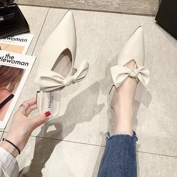 mule womens closed leather bowtie female fashion high heels shoes pointed toe girls elegant woman slippers, Black
mule womens closed leather bowtie female fashion high heels shoes pointed toe girls elegant woman slippers, Black