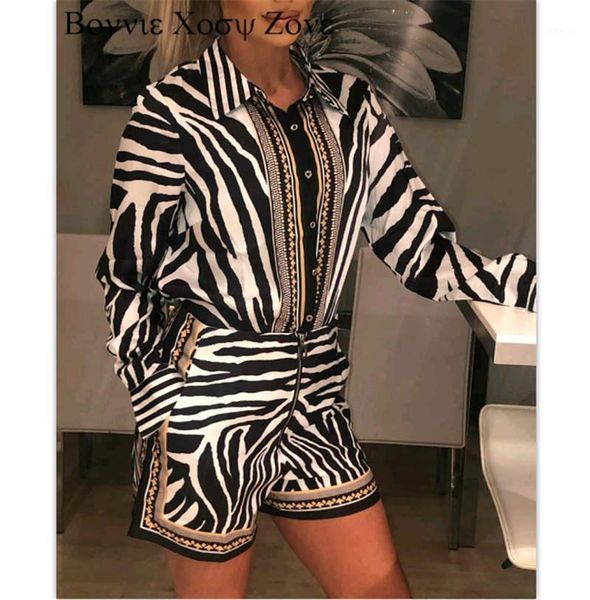 women long sleeve zebra print buttoned shirt & zipper short sets women's tracksuits, Gray
women long sleeve zebra print buttoned shirt & zipper short sets women's tracksuits, Gray
