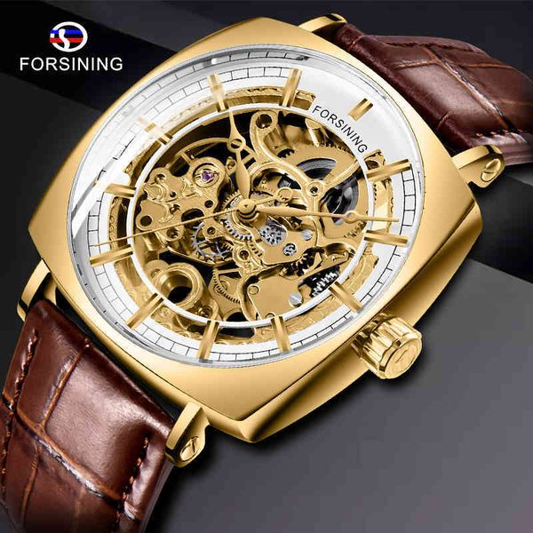 leather furnishing golden luxe brown belt man mechanical skeleton pulse log brand luxury square case male creative clock, Slivery;brown
leather furnishing golden luxe brown belt man mechanical skeleton pulse log brand luxury square case male creative clock, Slivery;brown