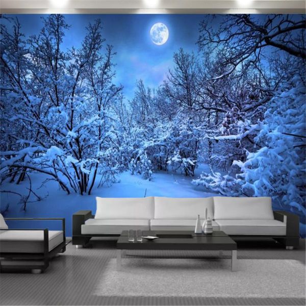 wallpapers 3d wallcovering for kitchen romantic forest night snow scenery modern home decor living room bedroom painting mural
wallpapers 3d wallcovering for kitchen romantic forest night snow scenery modern home decor living room bedroom painting mural