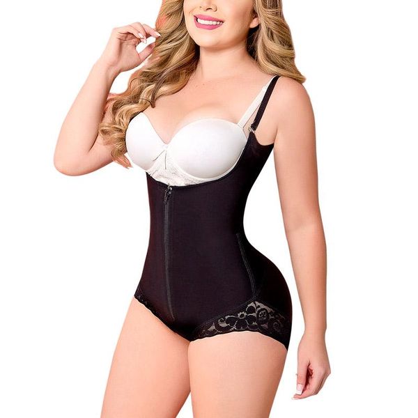 women's shapers women shapewear bodysuit straps tummy control waist trainer cincher zipper body shaper lace fajas, Black;white
women's shapers women shapewear bodysuit straps tummy control waist trainer cincher zipper body shaper lace fajas, Black;white