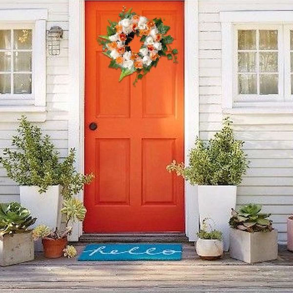 decorative flowers & wreaths artificial flower wreath house garland family door spring round for the front door, wedding, home decor
decorative flowers & wreaths artificial flower wreath house garland family door spring round for the front door, wedding, home decor