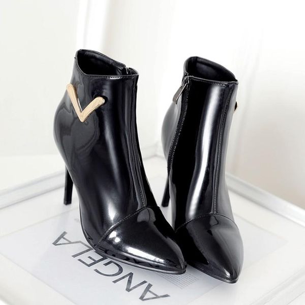 boots big size 9 10 11-15 women shoes ankle for ladies woman winter solid metal decoration, Black
boots big size 9 10 11-15 women shoes ankle for ladies woman winter solid metal decoration, Black