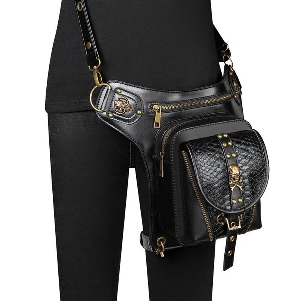 supply european and american punk pu leather women's shoulder bag halloween outdoor leisure multi-function running waist bags
supply european and american punk pu leather women's shoulder bag halloween outdoor leisure multi-function running waist bags