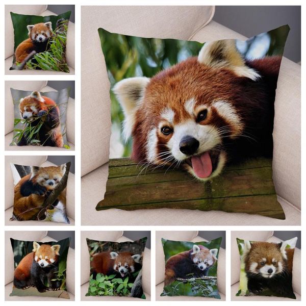 cushion/decorative pillow cute red panda printed cushion covers for sofa home car decor lovely wild animal pillowcase 45*45cm soft short plu
cushion/decorative pillow cute red panda printed cushion covers for sofa home car decor lovely wild animal pillowcase 45*45cm soft short plu