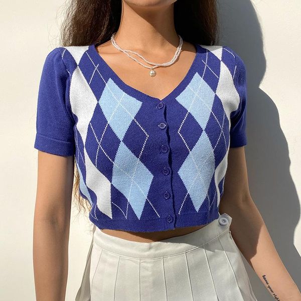 fashion women sweaters plaid stitching v neck slim woolen short buttons cardigan argyle printing women's t-shirt, White
fashion women sweaters plaid stitching v neck slim woolen short buttons cardigan argyle printing women's t-shirt, White