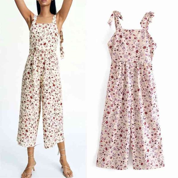 women vintage print jumpsuits rompers sleeveless tank bow tie female wide leg playsuits overalls clothes 210513, Black;white
women vintage print jumpsuits rompers sleeveless tank bow tie female wide leg playsuits overalls clothes 210513, Black;white