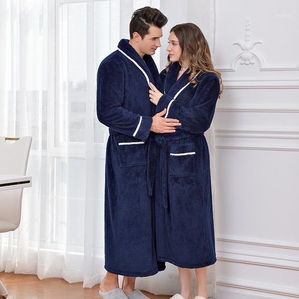 men's sleepwear winter flannel robe loose warm dressing gown bathrobe women autumn fashion nightgown lovers thickened men sleep loung, Black;brown
men's sleepwear winter flannel robe loose warm dressing gown bathrobe women autumn fashion nightgown lovers thickened men sleep loung, Black;brown