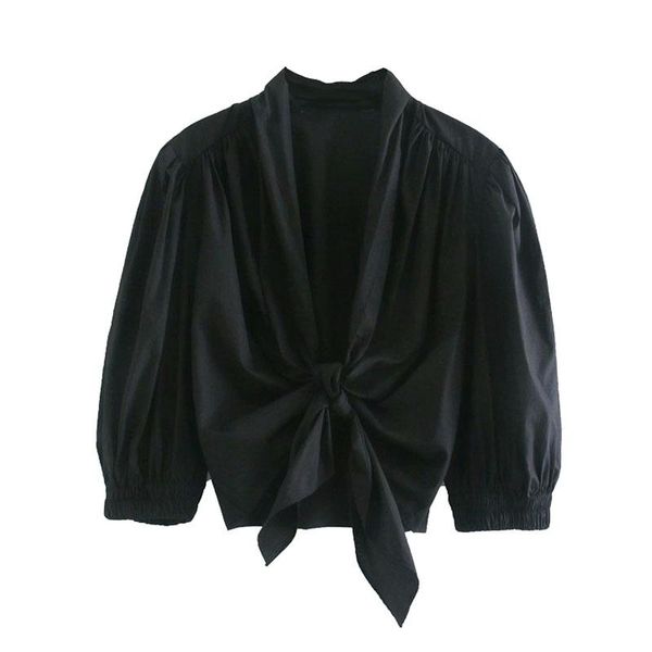fashion blouses women with elastic trim ruffled cropped vintage puff sleeve bow tied female shirts blusa chicwomen's polos, White
fashion blouses women with elastic trim ruffled cropped vintage puff sleeve bow tied female shirts blusa chicwomen's polos, White