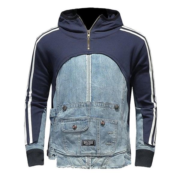 men's jackets motorcycle biker denim harajuku multi pockets patchwork jeans jacket spring autumn hoode coat for couples, Black;brown
men's jackets motorcycle biker denim harajuku multi pockets patchwork jeans jacket spring autumn hoode coat for couples, Black;brown