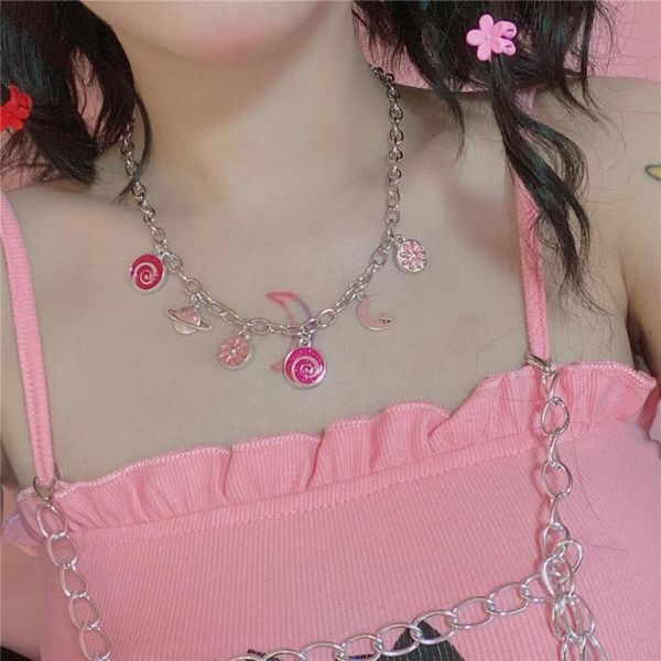 chokers 2021 vintage punk cute candy pendant necklaces for women simple harajuku y2k necklace female metal 90s gift, Golden;silver
chokers 2021 vintage punk cute candy pendant necklaces for women simple harajuku y2k necklace female metal 90s gift, Golden;silver