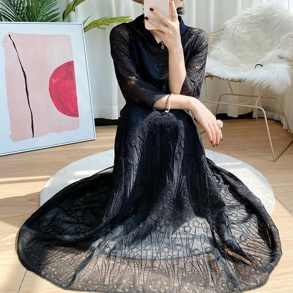 casual dresses women's spring and summer heavy industry embroidery embossed dress national style retro temperament long, Black;gray
casual dresses women's spring and summer heavy industry embroidery embossed dress national style retro temperament long, Black;gray